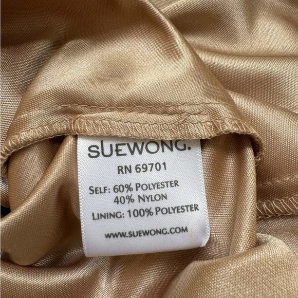 Sue Wong Demask Bateu Neckline Knee Length Black Cocktail Dress Sz 0 - Picture 10 of 10